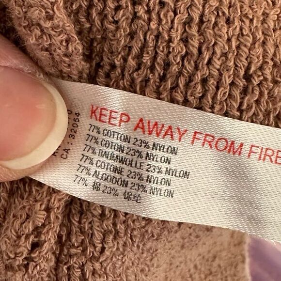 FP Beach Out of Office Duster Cardigan Sweater Dusty Rose Size Small - Picture 7 of 10